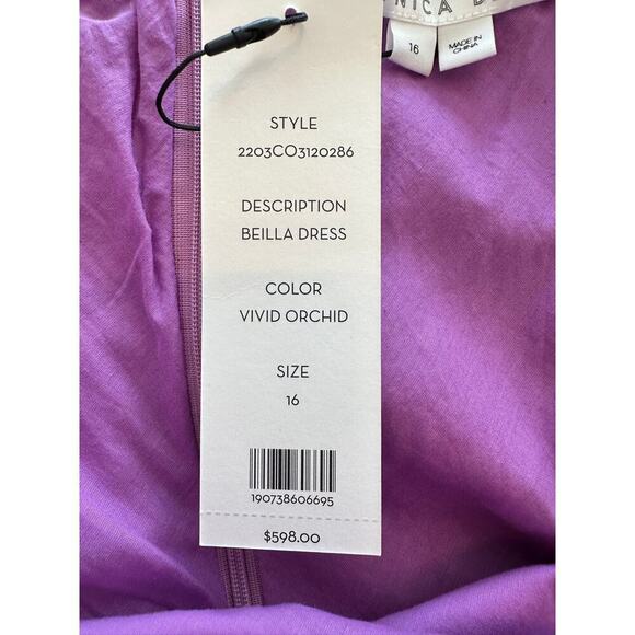 VERONICA BEARD Beilla One-Shoulder Midi Dress Size 16 NWT - Picture 5 of 14